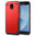 Hybrid Guard Shockproof Plate Case for Samsung Galaxy J7 Pro (Red)